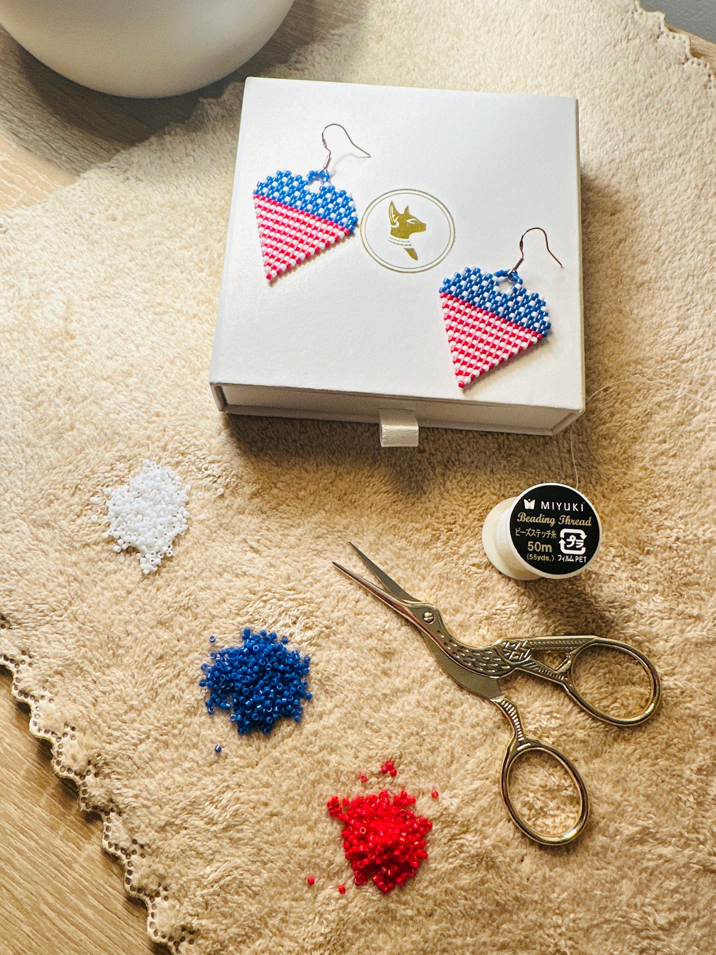 Free Brick Stitch Earrings Pattern PDF