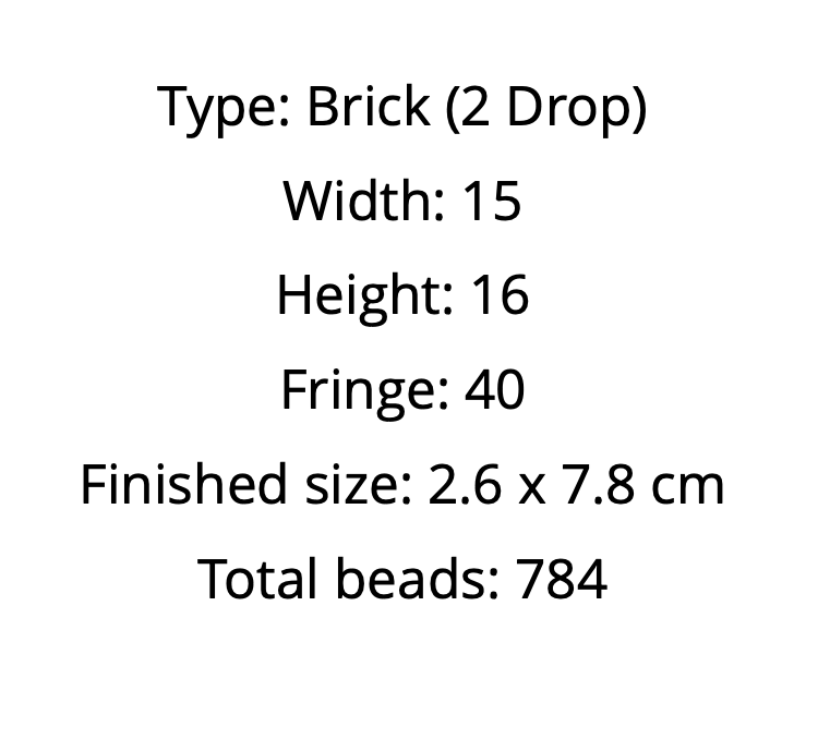 Brick stitch Reunion Flag earrings pattern PDF Seed Beads Earrings Design