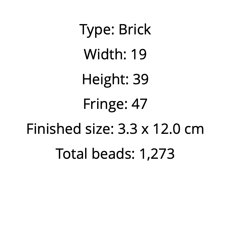  dimensions and bead count of a product 