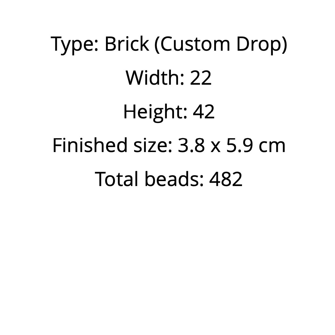seed bead earrings pattern dimensions 