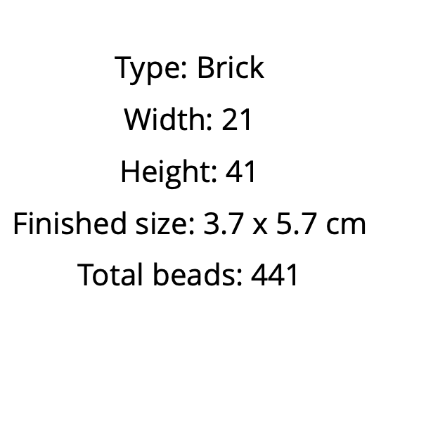  dimensions and bead count 