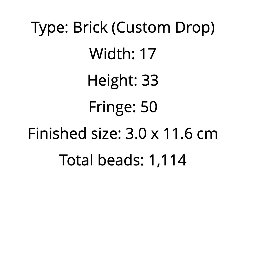  dimensions of the earrings pattern