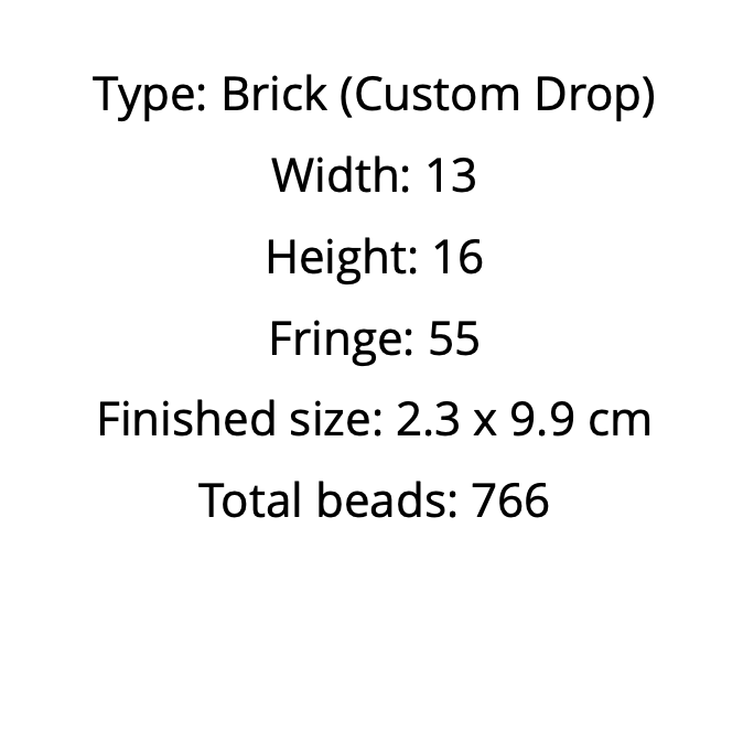 the specifications of the earrings pattern pdf