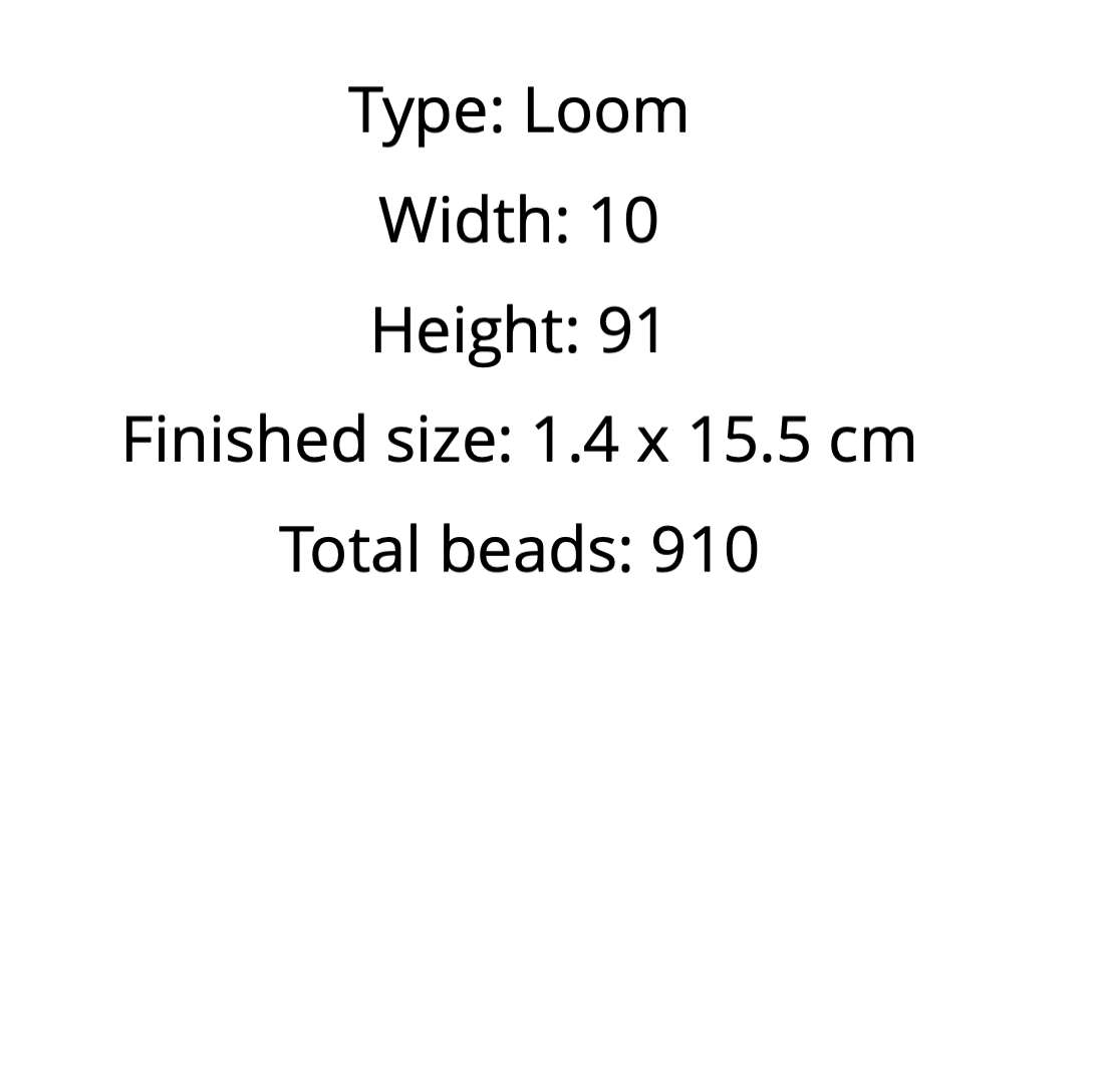  loom bracelet pattern dimensions and bead count 
