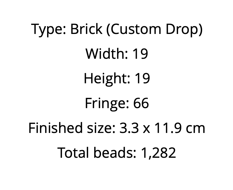 Seed Beaded Earrings Pattern PDF Palm and Moon Brick Stitch Summer Earrings