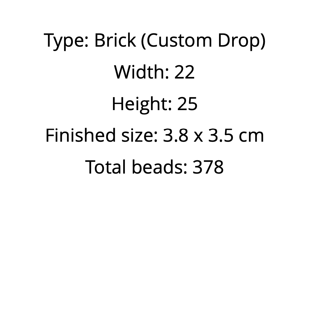 earrings patter specification