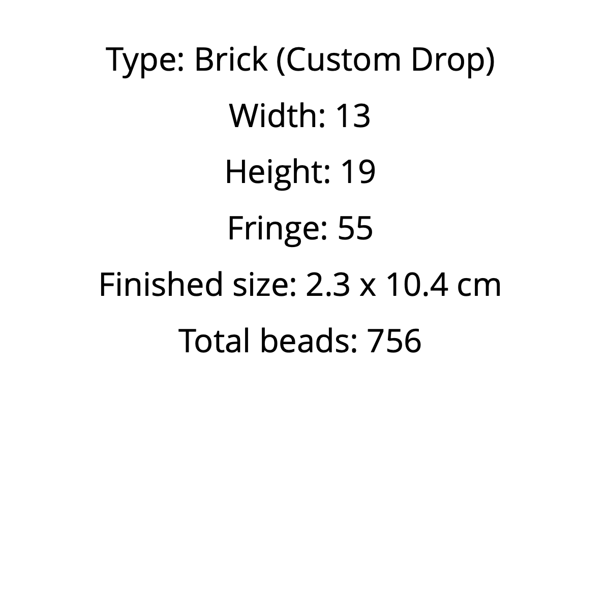  brick  stithc pattern dimensions 