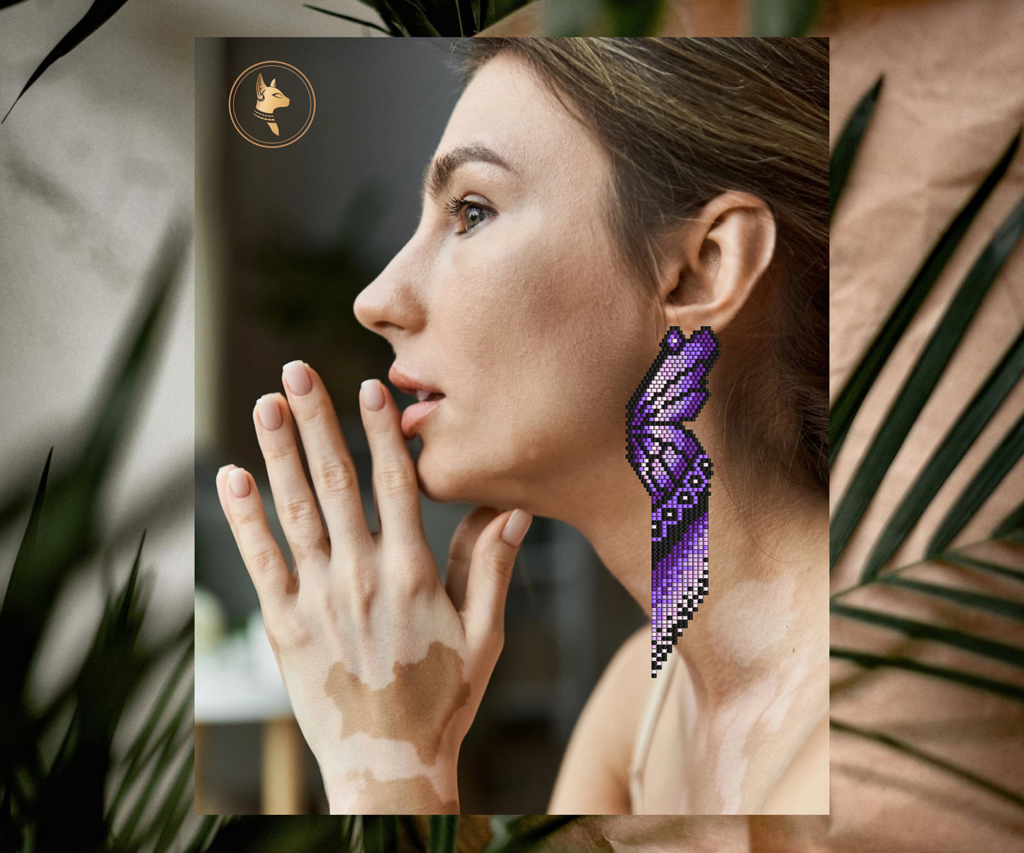 Butterfly Wings Seed Beads Earrings Pattern PDF Brick Stitch Miyuki Beading Patterns, Colorful Earrings