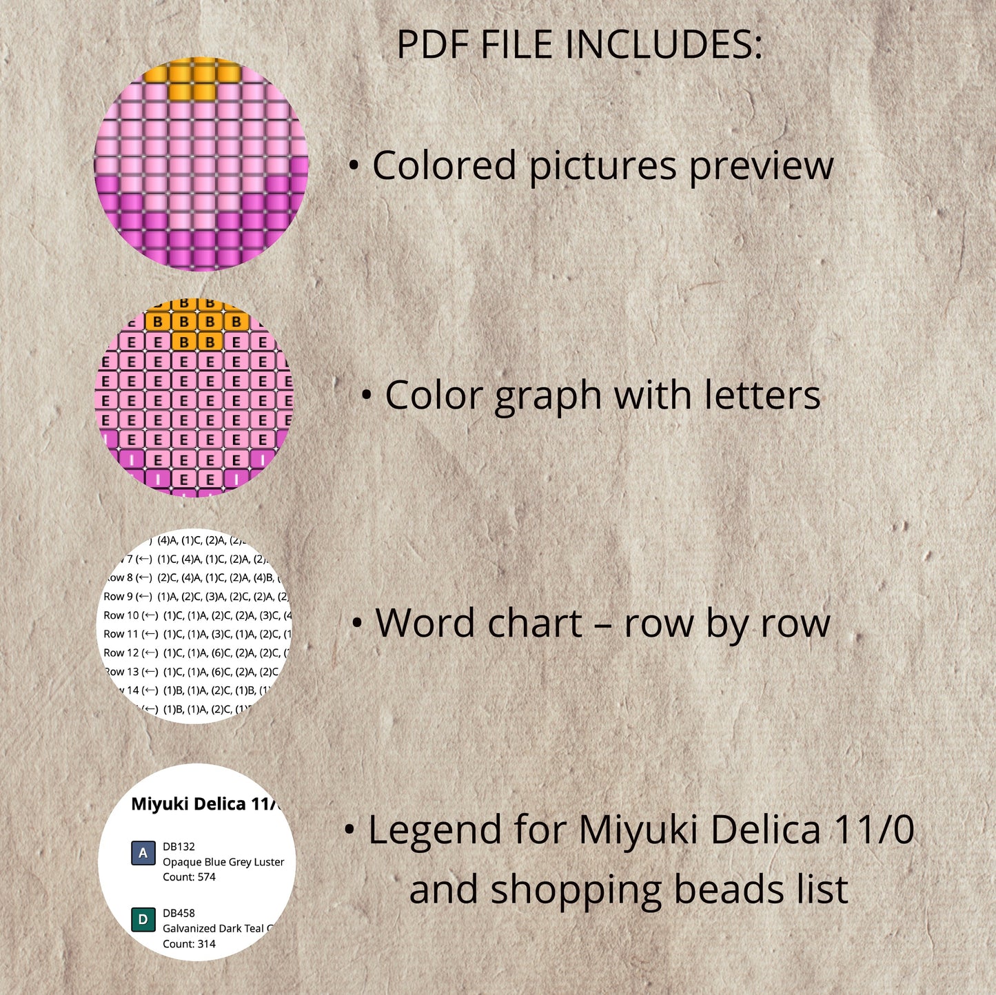 Christmas Fox Earrings Pattern PDF – Brick Stitch Beaded Design