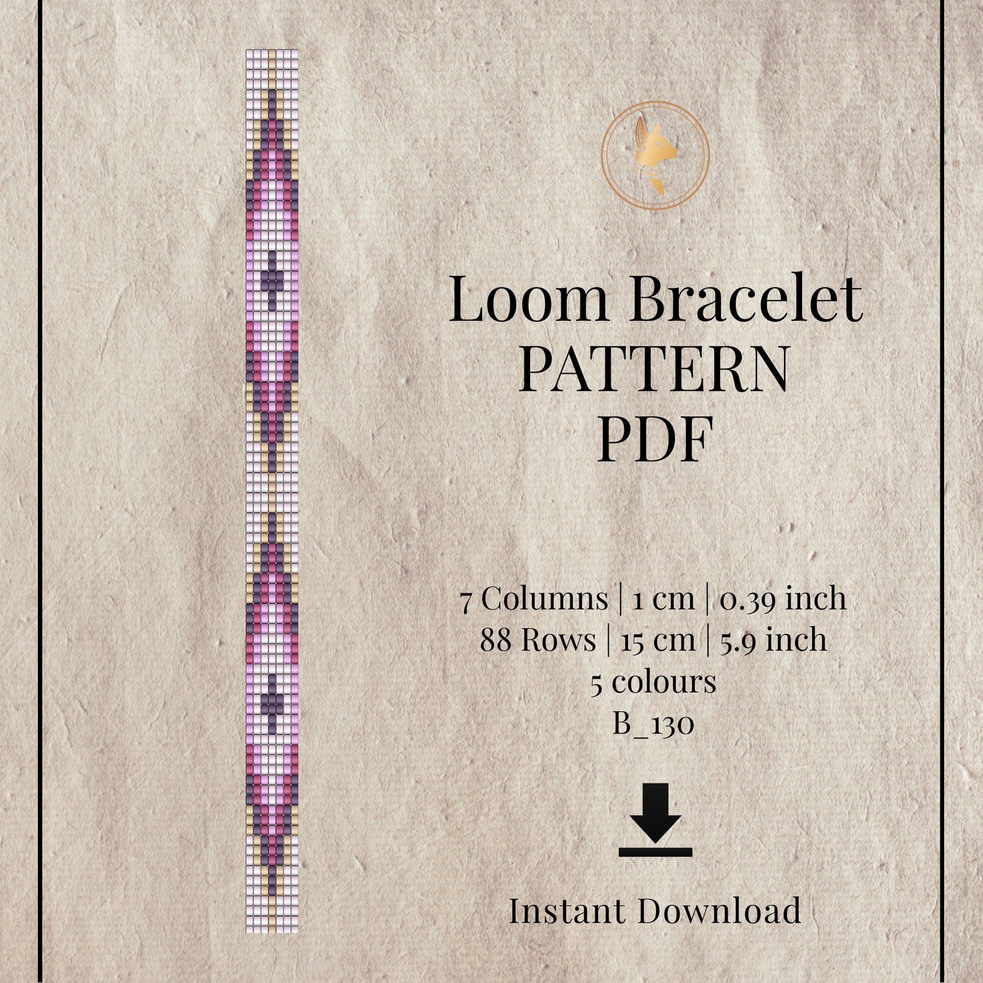 Easy Beaded Loom Bracelet Pattern