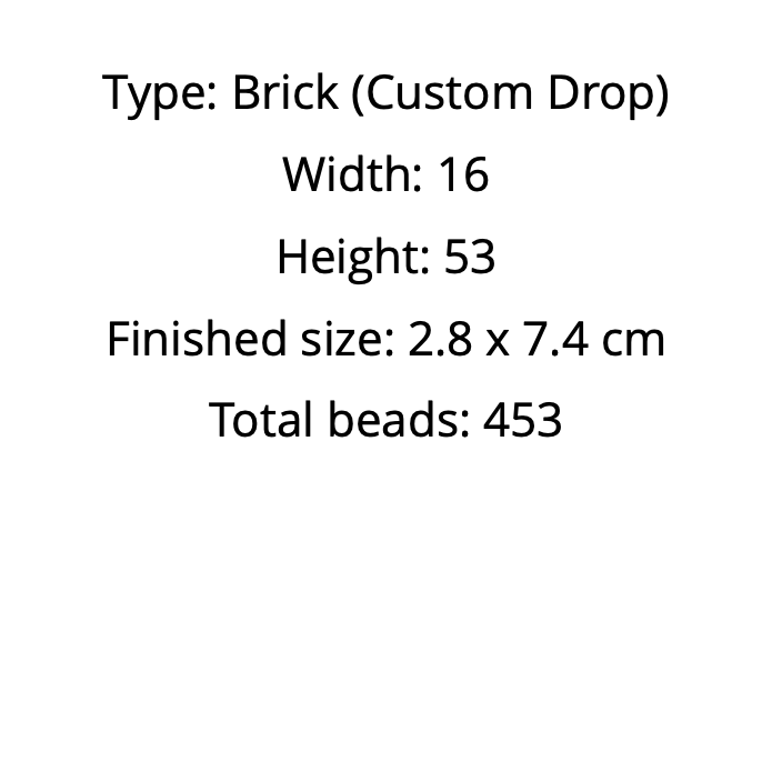 Technical specifications of seed bead earrings pattern
