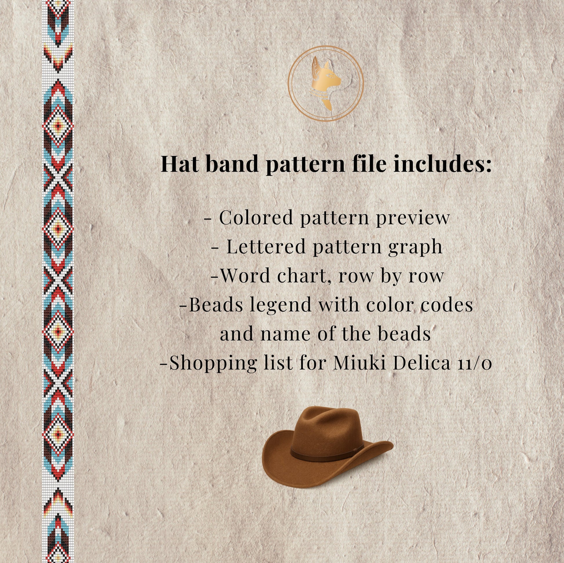 Hat band pattern file description 